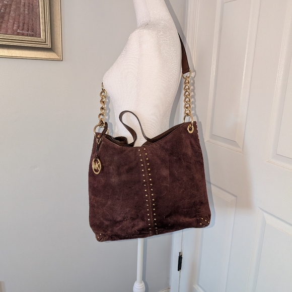 READY FOR FALL! Michael Kors Burgundy Hobo Bag - Picture 1 of 13